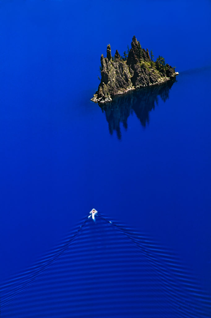 Beauty lies in the journey; not the destination..Phantom ship, Crater Lake, Oregon, USA..