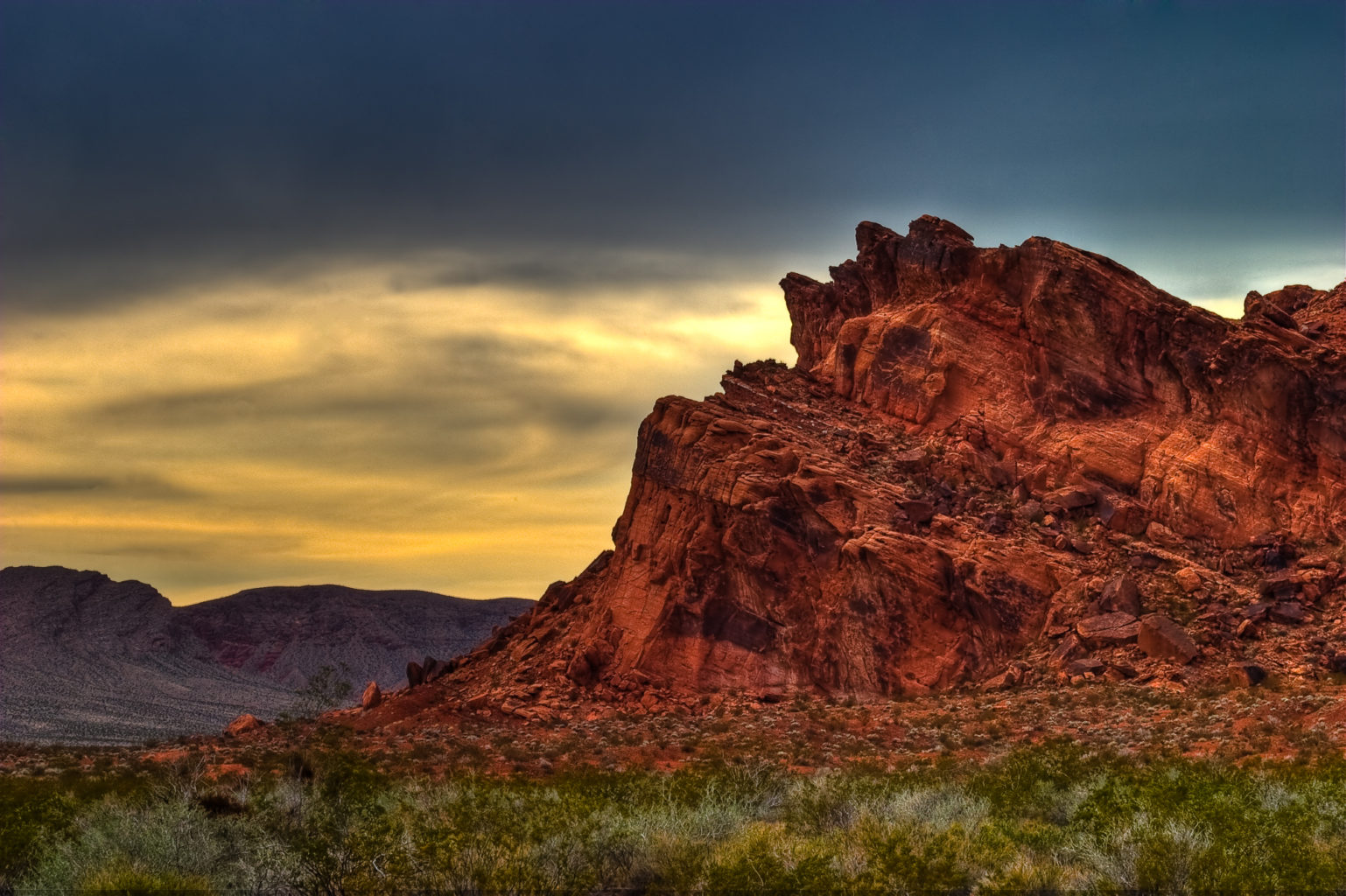 Outcrops in the Valley of Fire